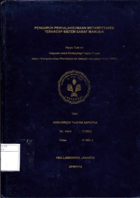 PENGARUH PENYALAHGUNAAN METAMFETAMIN TERHADAP SISTEM SARAF MANUSIA