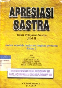 Apresiasi Sastra Buku Pelajaran Sastra Jilid II