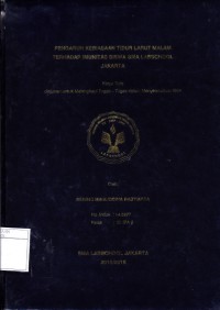 PENGARUH KEBIASAAN TIDUR LARUT MALAM TERHADAP IMUNITAS SISWA SMA LABSCHOOL JAKARTA