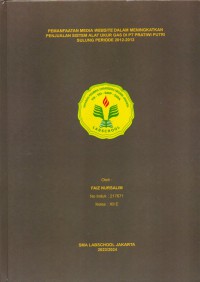 PEMANFAATAN MEDIA WEBSITE DALAM MENINGKATKAN
PENJUALAN SISTEM ALAT UKUR GAS DI PT PRATIWI PUTRI
SULUNG PERIODE 2012-2013