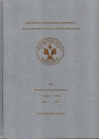 PERBANDINGAN EFISIENSI MESIN HYBRID DENGAN
MESIN KONVENSIONAL PADA ALAT BERAT EKSKAVATOR