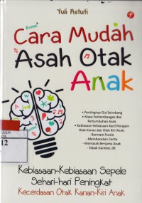 Cara Mudah Asah Otak Anak