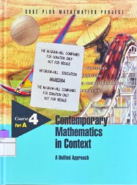 Contemporary Mathematics in Context A Unified Approach Course 4 Part A