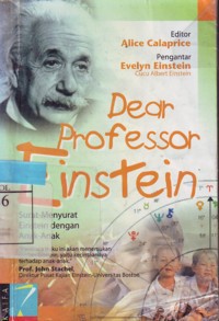 Dear Professor Einstein