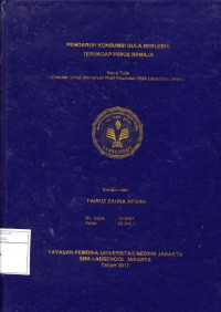 PENGARUH KONSUMSI GULA BERLEBIH TERHADAP PSIKIS REMAJA