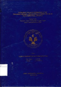 PENGARUH APLIKASI PERMAINAN OTAK TERHADAP MEMORI JANGKA PENDEK SISWA KELAS XII SMA LABSCHOOL JAKARTA