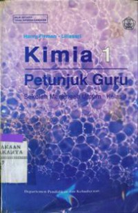 Image of Kimia 1 Petunjuk Guru SMU Kelas 1