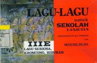 Lagu-Lagu Untuk Sekolah Lanjutan III E Lagu Seriosa, Kroncong, Hiburan