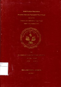 ANAK KORBAN PERCERAIAN (ANALISIS DAMPAK PERCERAIAN PADA ANAK)