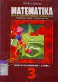 MATEMATIKA 3 Untuk Siswa SLTP Kelas III