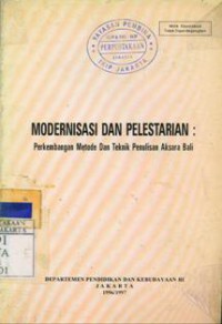 Modernisasi dan Pelestarian