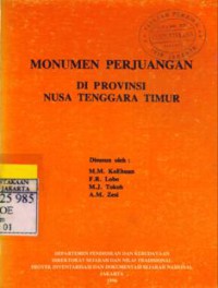 Monumen Perjuangan Di Provinsi Nusa Tenggara Timur