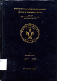 Image of TINGKAT KEPEDULIAN MASYARAKAT TERHADAP VETERAN OPERASI MILITER SEROJA
