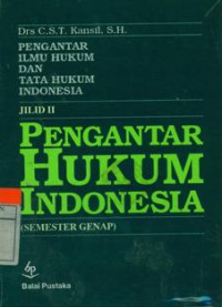 Pengantar Hukum Indonesia Jilid II