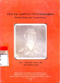 Prof. DR. Sarwono Prawirohardjo : Riwayat Hidup dan Pengabdiannya