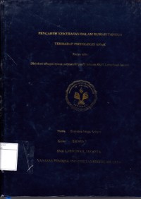 PENGARUH KEKERASAN DALAM RUMAH TANGGA TERHADAP PSIKOLOGIS ANAK