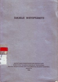 Sukarjo Wiryopranoto