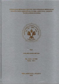 Image of KESADARAN MENGENAI BAHAYA DARI KEBIASAAN MENGUNYAH
ES BATU PADA SISWA KELAS XII SMA LABSCHOOL JAKARTA
TAHUN AJARAN 2023/2024