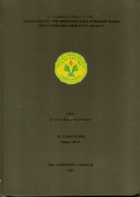 PENGARUH STEREOTIP MBTI
(MYERS BRIGGS TYPE INDICATOR) PADA INTERAKSI SOSIAL
SISWA/SISWI SMA LABSCHOOL JAKARTA