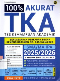 Image of 100% Akurat TKA (Tes Kemampuan Akademik) SMA/MA IPA 2025/2026