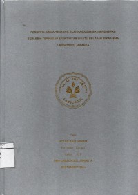 Image of Persepsi Siswa Tentang Olahraga dengan Intensitas Berlebih terhadap Efektivitas Waktu Belajar Siswa SMA Labschool Jakarta