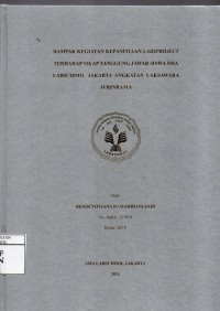 Image of Dampak Kegiatan Kepanitiaan Labsproject Terhadap Sikap Tanggung Jawab Siswa SMA Labschool Jakarta Angkatan Laksawara Avrinrama