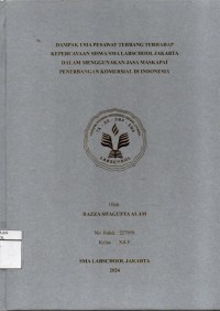 Image of Dampak Usia Pesawat Terbang Terhadap Kepercayaan Siswa SMA Labschool Jakarta dalam Menggunakan Jasa Maskapai Penerbangan Komersial di Indonesia
