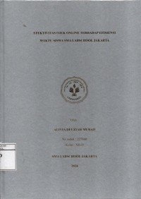 Image of Efektivitas Ojek Online Terhadap Efesiensi Wktu Siswa SMA Labschool Jakarta