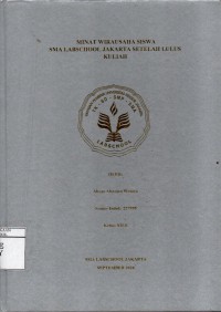 Image of Minat Wirausaha Siswa SMA Labschool Jakarta Setelah Lulus Kuliah