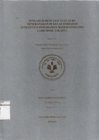 Image of Pengaruh Mencatat Saat Guru Menerangkan di Kelas Terhadap Efektivitas Pemahaman Materi Siswa SMA Labschool Jakarta