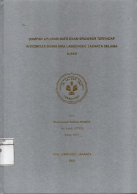 Image of Dampak Aplikasi Safe Exam Browser Terhadap Integritas Siswa SMA Labschool Jakarta Selama Ujian