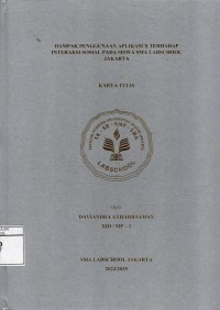 Image of Dampak Penggunaan Aplikasi X terhadap Interaksi Sosial pada Siswa SMA Labschool Jakarta