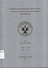 Image of Gambaran Dampak Media Sosial Terhadap Siswa-Siswi SMA Labschool Jakarta yang Mengidap Eating Disorder