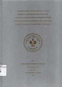 Image of Analisis Tngkat Keefektifan Layanan Bimbingan Konseling SMA Labschool Jakarta Terkait Pemilihan Program Studi Perguruan Tinggi Oleh Siswa SMA Labschool Jakarta Angkatan Laksawara Avrinrama