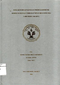 Image of Pengaruh Desain Kemasan Produk Kosmetik Merek Jacquelle Terhadap Minat Beli Siswi SMA Labschool Jakarta