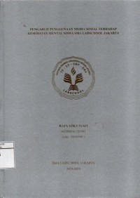 Image of Pengaruh Penggunaan Media Sosial Terhadap Kesehatan Mental Siswa SMA Labschool Jakarta