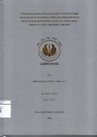 Image of Efektivitas Penggunaan Hybrid Sunscreen dari Efek Sinar Ultraviolet Terhadap Perlindungan Kulit Wajah Siswa/Siswi Angkatan Tadavarya Nadagata SMA Labschool Jakarta