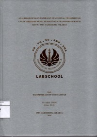 Image of Analisis Hubungan Hambatan Fungsional Transportasi Umum Terhadap Minat Penggunaan Transportasi Umum Siswa/i SMA Labschool Jakarta