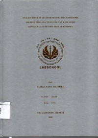 Image of Analisis Tingkat Kesadaran Siswa SMA Labschool Jakarta Terhadap Pengelolaan Kata Sandi Menggunakan Metode Kruger-Kearney