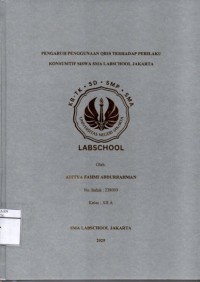 Image of Pengaruh Penggunaan QRIS Terhadap Perilaku Konsumtif Siswa SMA Labschool Jakarta