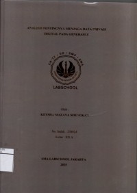 Image of Analisis Pentingnya Menjaga Data Privasi Digital pada Generasi Z