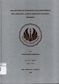 Image of Analisis Perilaku Konsumtif di Kalangan Remaja SMA Labschool Jakarta Angkatan Tadacarya Nadagata