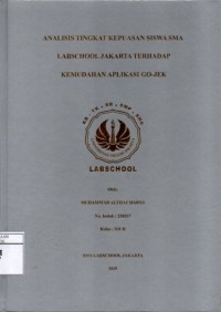 Image of Analisis Tingkat Kepuasan Siswa SMA Labschool Jakarta Terhadap Kemudahan Aplikasi Gojek