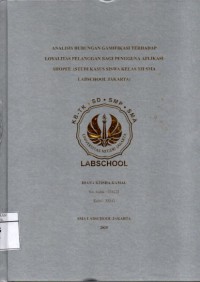 Image of Analisis Hubungan Gamifikaqsi Terhadap Loyalitas Pelanggan Bagi Pengguna Aplikasi Shopee (Studi Kasus Siswa Kelas XII SMA Labschool Jakarta)