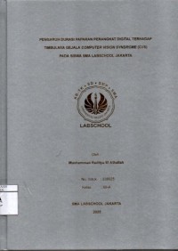 Image of Pengaruh Durasi Paparan Perangkat Digital Terhadap Timbulnya Gejala Computer Vision Syndrome (CVS) pada Siswa SMA Labschool Jakarta