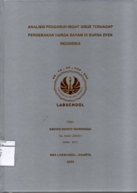 Image of Analisis Pengaruh Right Issue Terhadap Pergerakan Harga Saham di Bursa Efek Indonesia