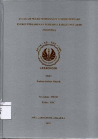 Image of Evaluasi Peran Pembangkit Listrik Berbasis Energi Terbarukan Terhadap Target Net-Zero Indonesia