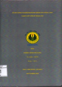 Image of Studi Apek Makroekonomi Krisis Finansial Asia Tahun 1997-1998 di Thailand