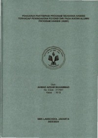 Pengaruh Partisipasi Program Beasiswa Habibie Terhadap Peningkatan Potensi Diri Pada Ikatan Alumni Program Habibie (IABIE)