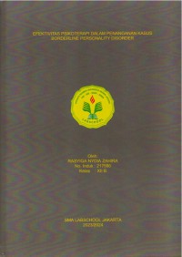 Efektifitas psioterapi dalam penanganan kasus borderline personality disorder